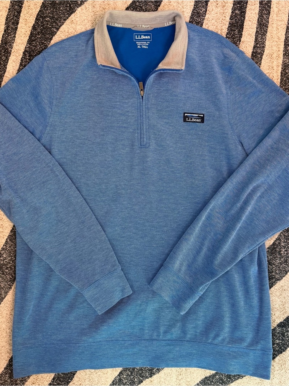 NWOT TALL L.L. Bean Men's Comfort Stretch Performance Piqué Pullover XLT